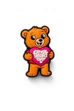 Load image into Gallery viewer, Shoe Charm - Maia Bear with “Little Heart Day” Heart