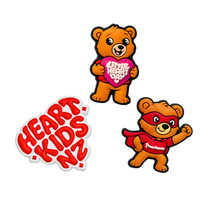 Load image into Gallery viewer, Heart Kids + Maia Bear Shoe Charm Bundle
